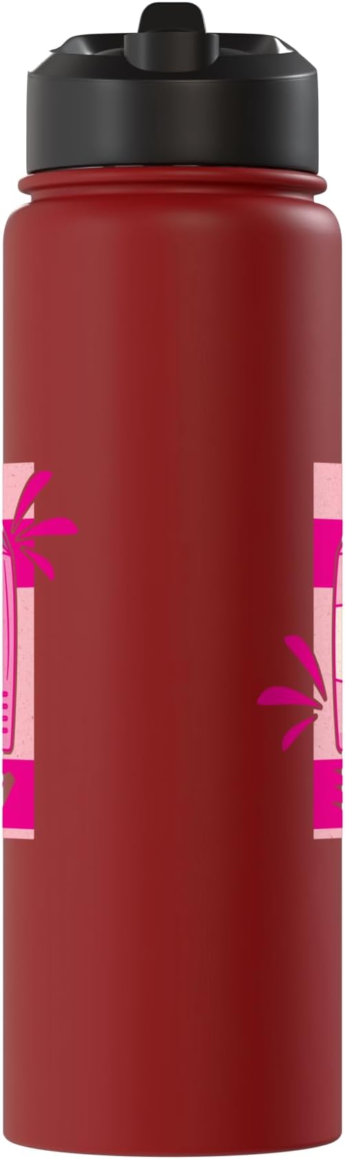 Funny Kawaii Japanese Strawberry Milk Shake Carton Milkshake Stainless Steel Insulated Water Bottle