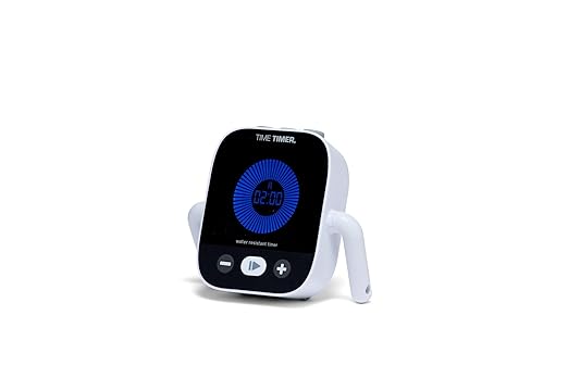 Time Timer Element Water Resistant Visual Timer for Kids – Shower Timer, Bathroom Timer for Brushing Teeth, Chores, Homework & Routines – Rechargeable Portable Countdown Timer with Custom Presets