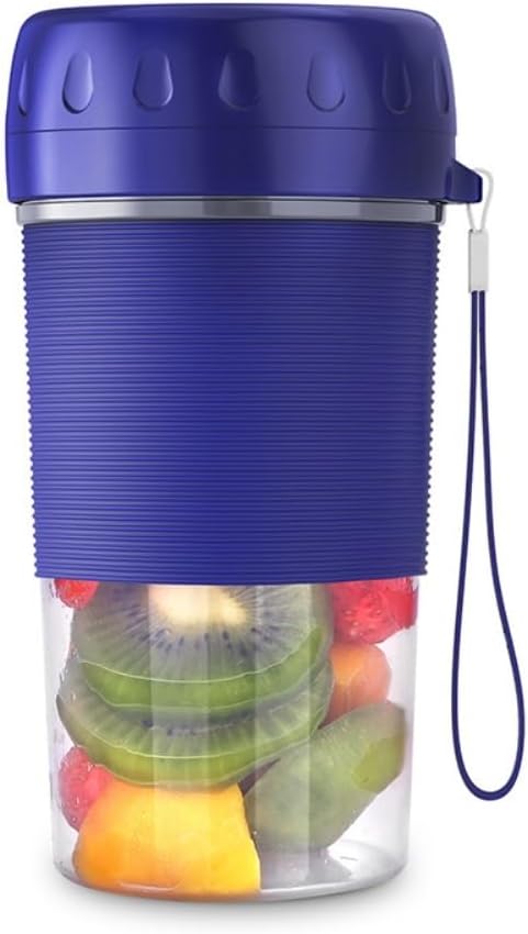Portable Blender For Juicing - 300ml Capacity, USB - C Rechargeable, 6 Blades For Smooth Drinks, Ideal For Home And Travel -Portable Juice Cup(Blue)