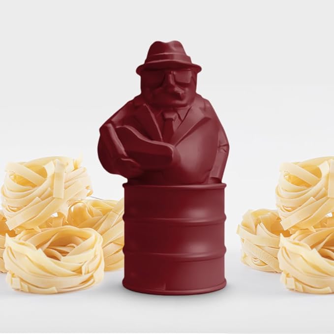 Al Dente Red - The Singing Floating Pasta Timer: Will Sing Different Tunes When Pasta is Ready at 3, 7, 9, and 11 Minutes, to be Boiled with Any Pasta in The Pot, Floats in Cold & Hot Boiling Water