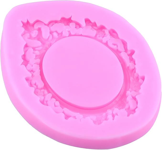 Mujiang Photo Frame Silicone Molds Vintage Picture Frames Fondant Mold Mirror Frame Candy Molds For Cake Decorating Cupcake Topper Polymer Clay Chocolate Gum Paste Set Of 4
