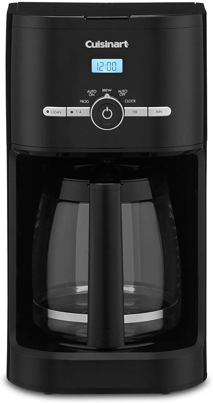 Cuisinart Classic 12-Cup Programmable Coffeemaker, Black, DCC-1120BKNAS