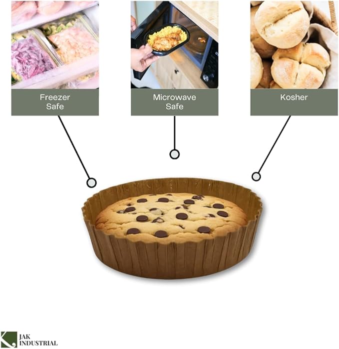 85 Count - 8 Ounce Mini Decorative Disposable Tart Pans – Disposable Paper Baking Molds for Serving and Baking with Nonstick Coating