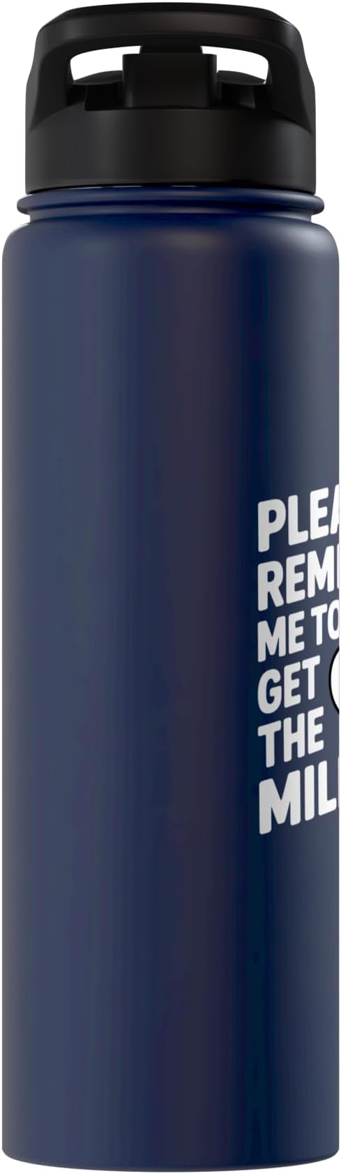 Please Remind Me To Get The Milk Funny Goose Stainless Steel Insulated Water Bottle