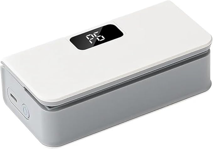 Food Vacuum Sealer, Mini Heat Sealer Plastic Bag Sealing Machine Rechargable Storage Package Handheld Clip Food(White)