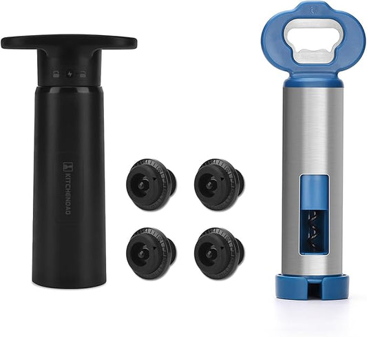 Wine Saver Pump and Wine Bottle Opener