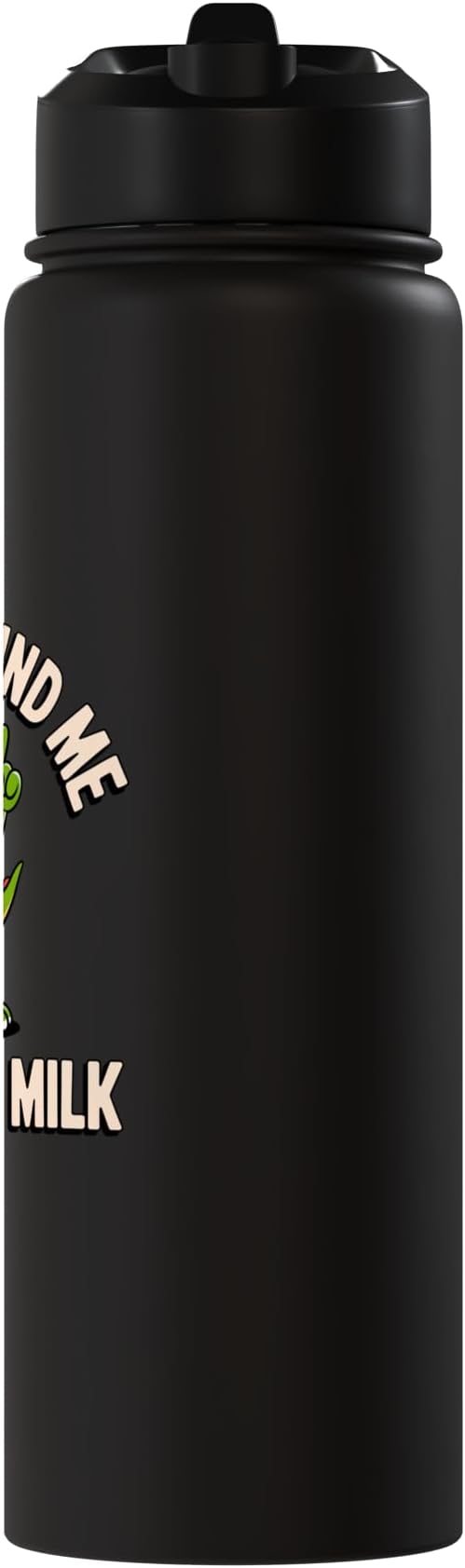 Please Remind Me To Get The Milk Funny Dinosaur Stainless Steel Insulated Water Bottle