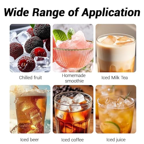 Portable Ice Maker, 12V DC Adapter, Makes 8 Cubes in 10 Mins, Mini Countertop Machine for Home Office Camping RV Bar Parties
