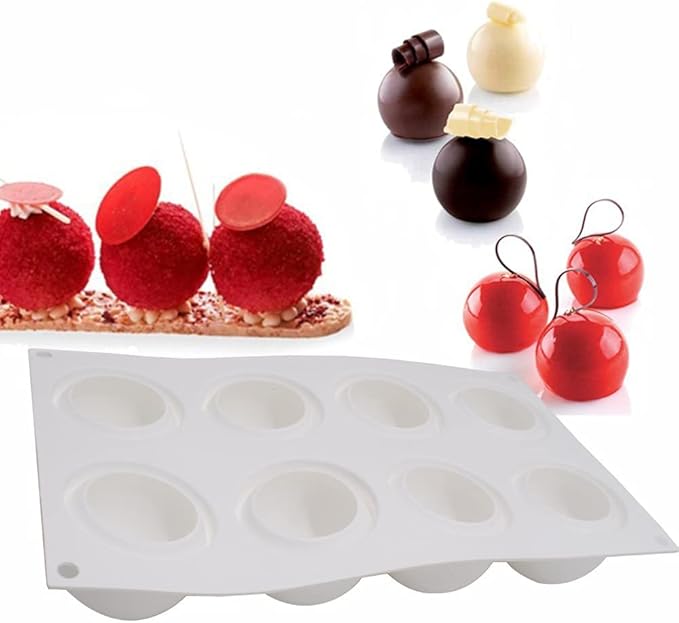 Chocolate Sphere Mold Ball Round Mold Shape Silicone Chocolate Cake Mousse Dessert Baking Pastry Bakeware