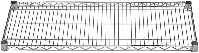 Shelving Inc. 14" d x 36" w Chrome Wire Shelving with 2 Tier Shelves, Weight Capacity 800lbs Per Shelf