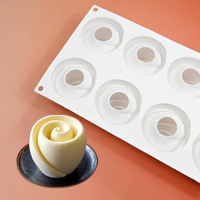 mostsom Honeycomb Molds Silicone Non-Stick Rabbit Cookie Mold Diy Rose Flower Chocolate Mould Used for Jelly, Candy,Biscuits (H_11.6x6.8x2.3 inch)