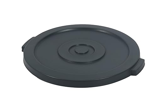 PLASTIC PRINCE Round Trash Can Lid Compatible with 44 Gallon Plastic Prince Container, Gray