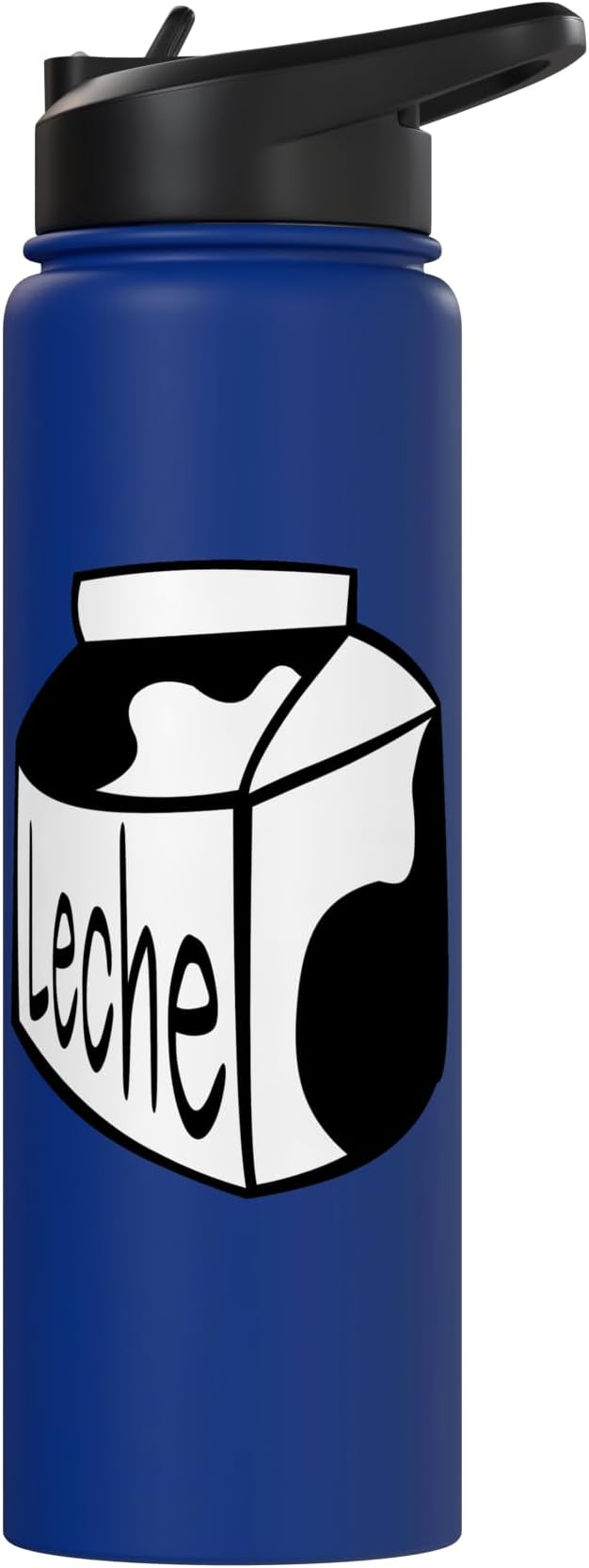 Leche Spanish Milk Carton Dairy Lover Stainless Steel Insulated Water Bottle