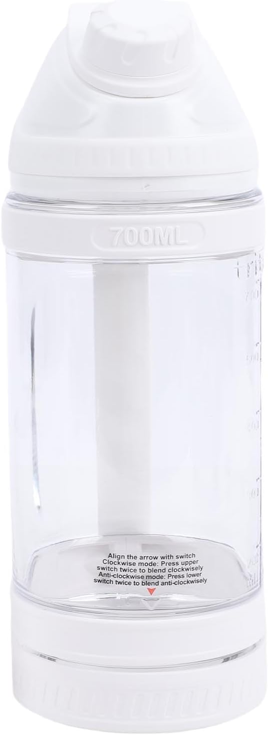 Asixxsix Portable Blender, 240W Cordless USB C Rechargeable 24oz Personal Blender Small Smoothie with Intelligent LED Display Base for Shakes Smoothies Frozen Blending (700ml)
