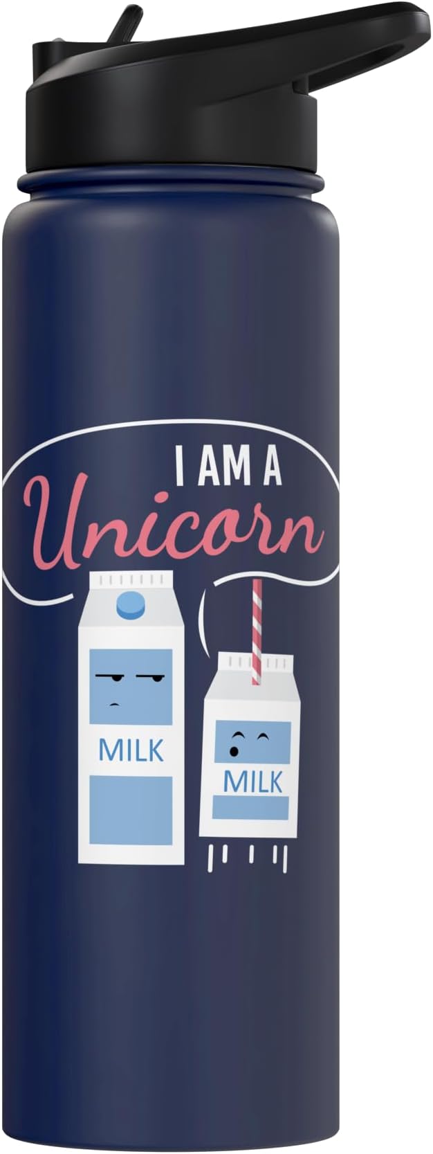 I Am A Unicorn I Milk Funny Funny Milk Carton Fun Unicorn Stainless Steel Insulated Water Bottle