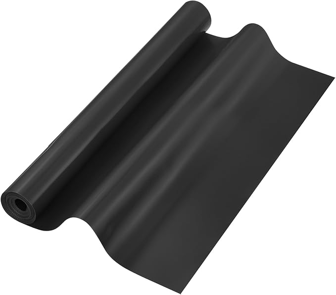 uxcell 15.7IN x 9.8FT Silicone Baking Mat Rolls, Heat Resistant Baking Mats, Non-Stick Pastry Mats, Non-Slip Countertop Mats, Refrigerator Liners Black