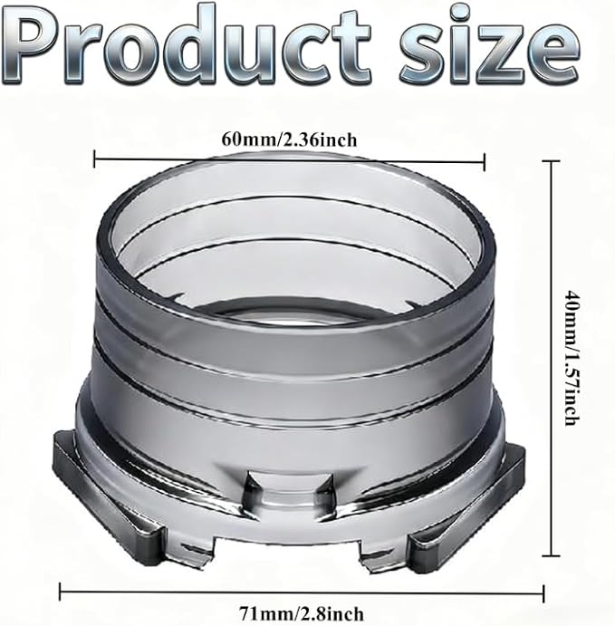 Compatible with Ninja Luxe Cafe Replacement Parts - Portafilter Funnel for Ninja Luxe Cafe Espresso Machine ES601, Coffee Dosing Ring for Ninja Luxe Café Premier Series