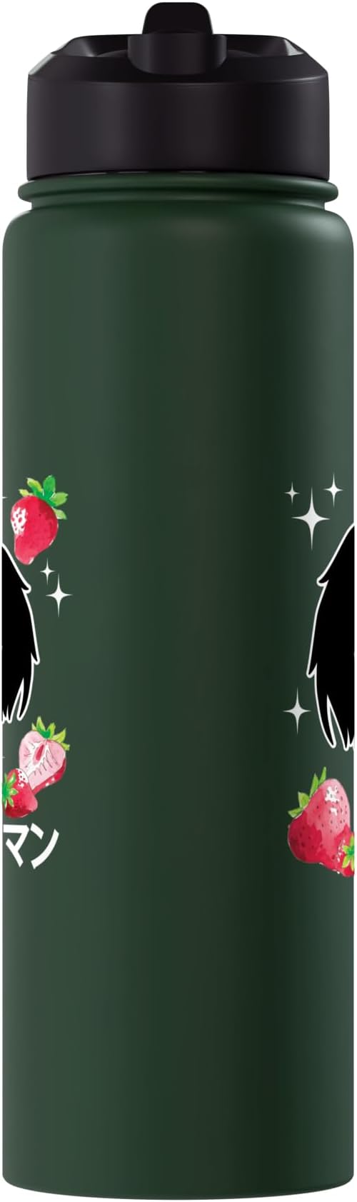Mothman Kawaii Strawberry Milk Shake Carton Stainless Steel Insulated Water Bottle