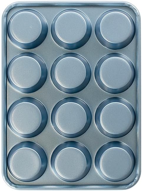 Nordic Ware Brilliant™ Colorful Bakeware 12 Cavity Muffin Pan, Nonstick made without PFAS or PTFE for safe cooking; Reinforced steel rim prevents warping