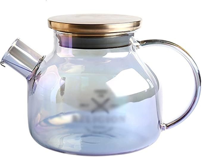 Pitcher Glass Pitcher with Spiral Filter High Temperature Resistant Kettle with Lid Large Capacity Teapot with Anti-scald Handle Hot/Cold Water Carafe (Size : CH)