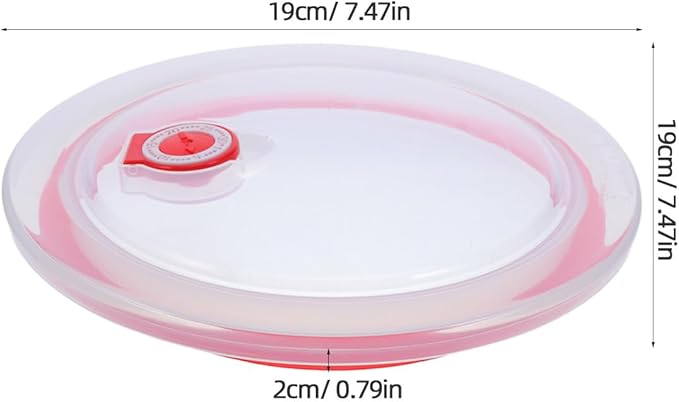 ibasenice 5PCS Silicone Glass Bowl Lid - 5inch Vented Food Storage Bowl Covers - Microwave Safe Replacement Lid for Ceramic Glass Food Containers