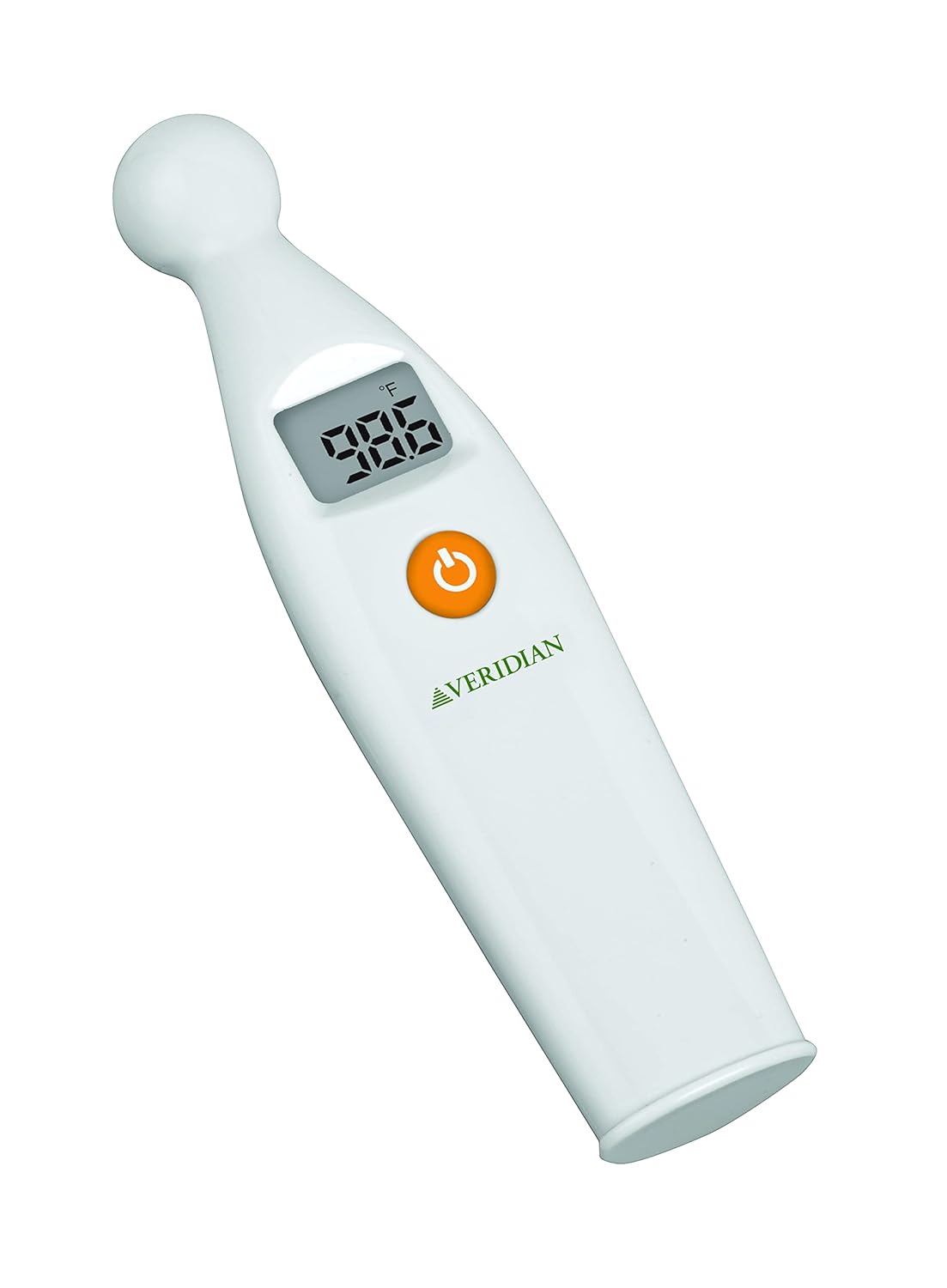 Veridian Healthcare Temple Thermometer | Infrared Measurements | Fast 6-Second Readout | Fever Alert | Backlit Display | Programmable Timer | 1-Year Warranty (Pack of 2)