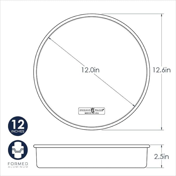 Nordic Ware Naturals Round Cake Pan, 12-Inch