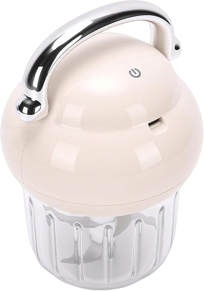 Bewinner Rechargeable Garlic Chopper 350ML | Cordless Electric Food Processor 21000 RPM for Baby Food and Veggies