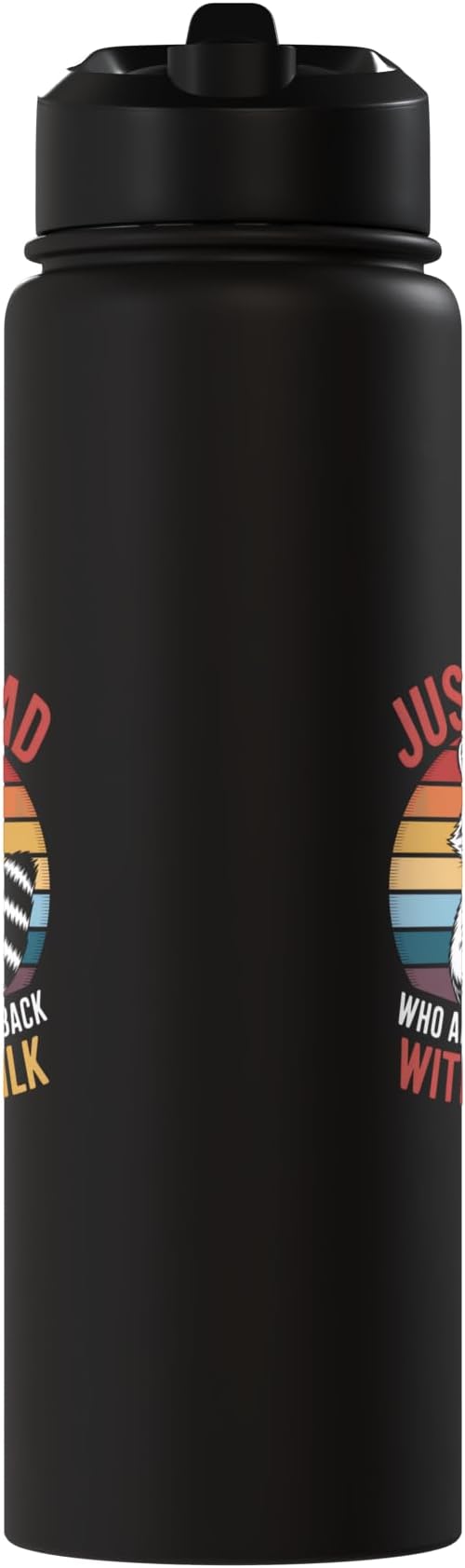 Just a Dad Who Came Back With Milk Raccoon Stainless Steel Insulated Water Bottle