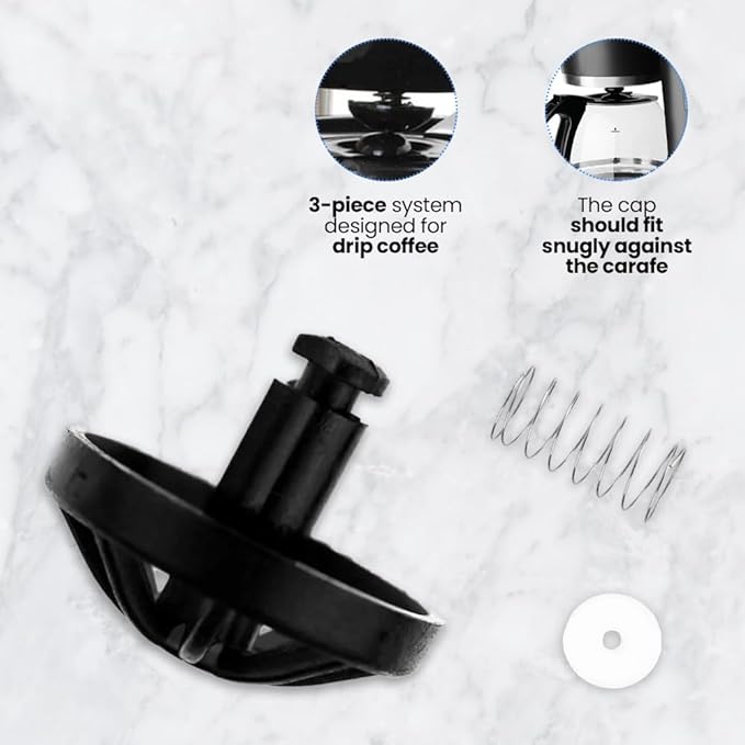 ANAKEL HOME Coffee Maker Replacement Brew Basket Stopper Kit 00607701 | Spring Loaded Handle & Coil Springs, Compatible with Most Coffee Maker Brands, Durable DIY Replacement Accessory