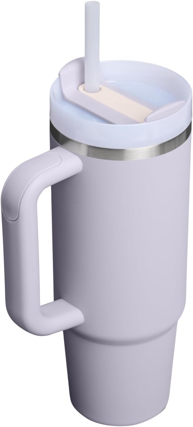 STANLEY Quencher H2.0 Tumbler with Handle and Straw 30 oz | Flowstate 3-Position Lid | Cup Holder Compatible for Travel | Insulated Stainless Steel Cup | BPA-Free | Purple Dust