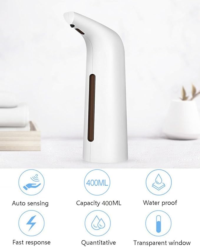 Touchless Automatic Soap Dispenser for Bathroom and Kitchen, Liquid Hand Soap Dispenser, IPX6 Water-Resistant, 14 fl oz