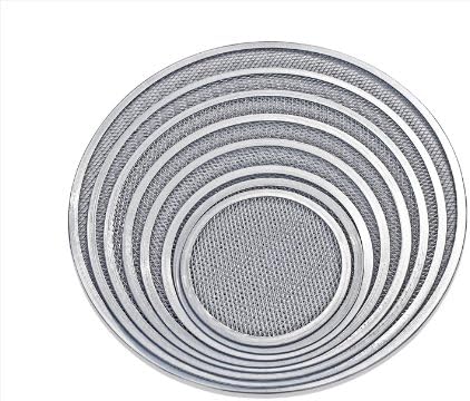 New Star Foodservice 50691 Restaurant-Grade Aluminum Pizza Baking Screen, Seamless, 16-Inch