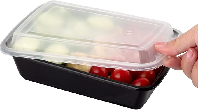 WGCC Meal Prep Containers [38OZ] Plastic Food Storage Containers With Lids,10-Pack Reusable To Go Containers, Disposable Food Prep Container, BPA-free, Stackable, Microwave/Dishwasher/Freezer Safe