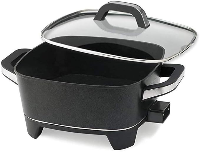NESCO ES-12, Extra Deep Electric Skillet, Black, 12 inch, 1500 watts