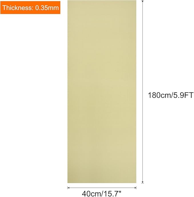 uxcell 15.7IN x 5.9FT Silicone Baking Mat Rolls, Heat Resistant Baking Mats, Non-Stick Pastry Mats, Non-Slip Countertop Mats, Refrigerator Liners Beige