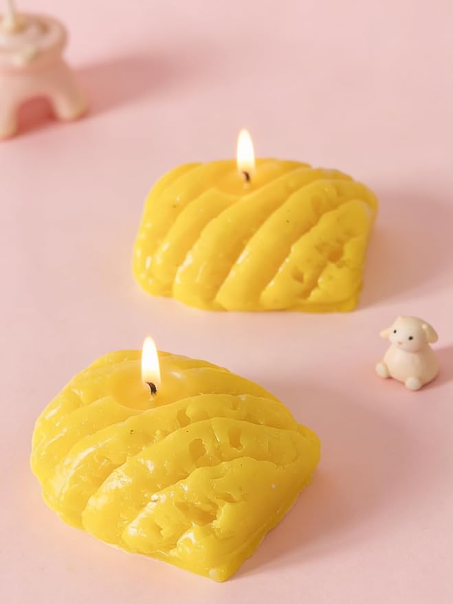 Pineapple Silicone Mold – 2 Pcs Silicone Fruit Mold for Chocolate, Fondant, Candle, Resin & Cake Decor, 3D Fruit Soap DIY Baking Tool for Parties & Gifts (Pineapple)