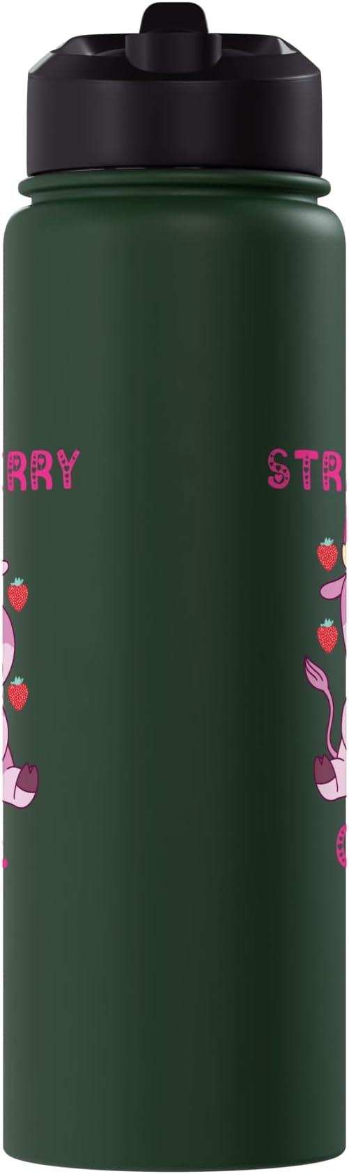 Strawberry Milk Girl Japanese Strawberry Shake Cute Pink Cow Stainless Steel Insulated Water Bottle