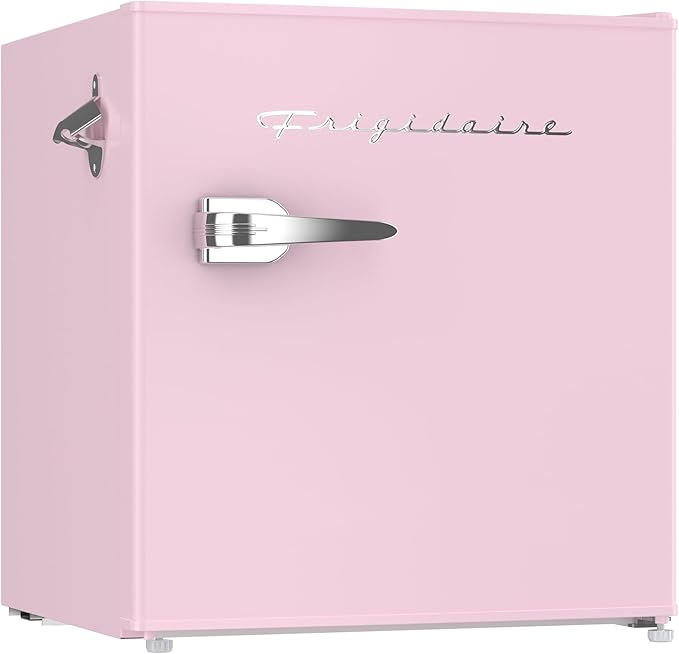 Frigidaire EFR176 1.6 cu. ft. Retro Bar Fridge with Side Bottle Opener (Pink)
