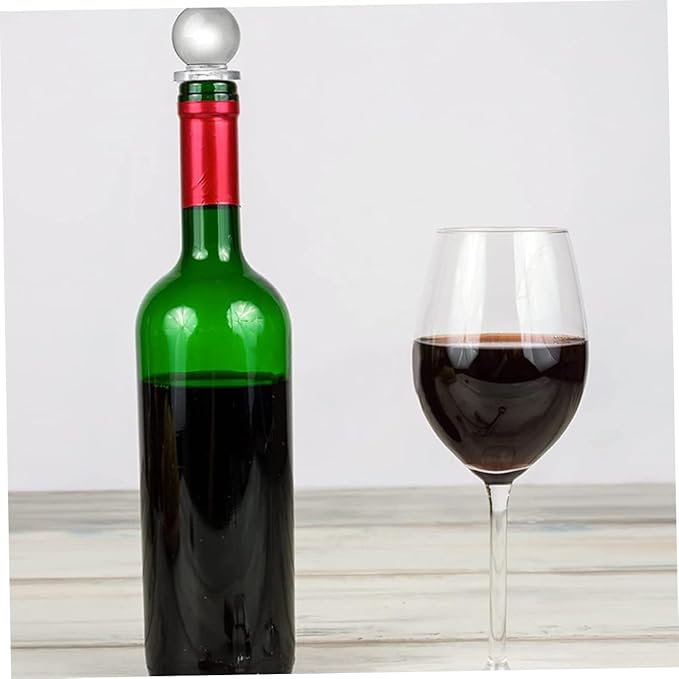 IMIKEYA 24pcs Glass Ball Wine Stoppers Decorative Wine Bottle Caps Portable Oil Dispenser Stopper for Perfume and Makeup