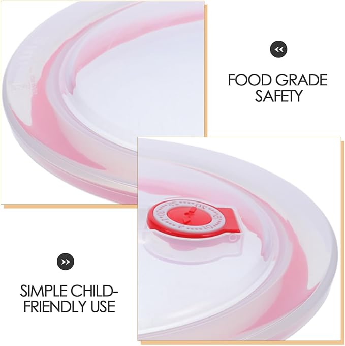 ibasenice 5PCS Silicone Glass Bowl Lid - 5inch Vented Food Storage Bowl Covers - Microwave Safe Replacement Lid for Ceramic Glass Food Containers