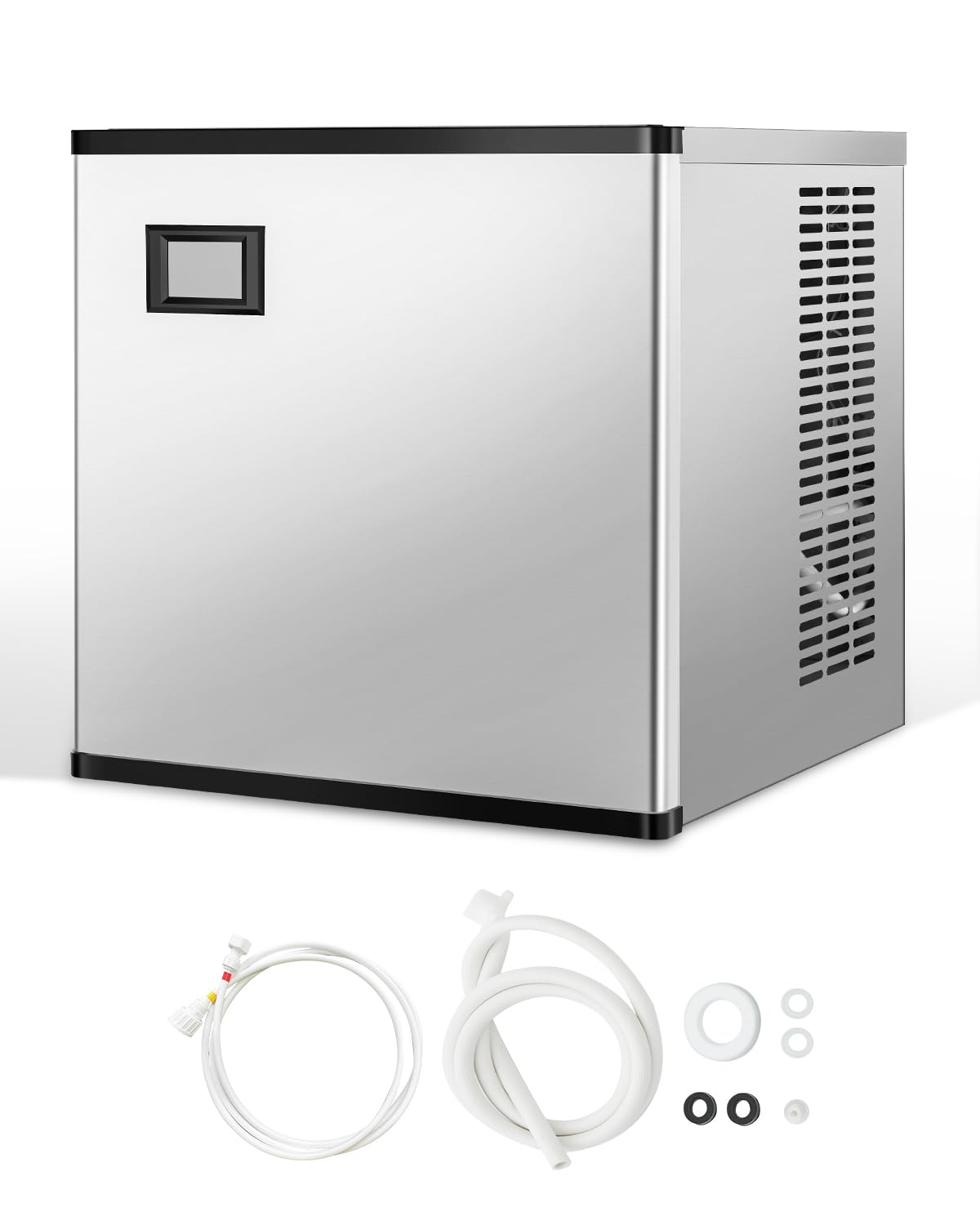 VEVOR Commercial Ice Maker Machine-Head 500 lbs/24 h, 22 Inch Stainless Steel Industrial Ice Machine, Self-Cleaning and Scheduled Ice Making, Modular Ice Cube Machine for Restaurant Hotel - Head Only
