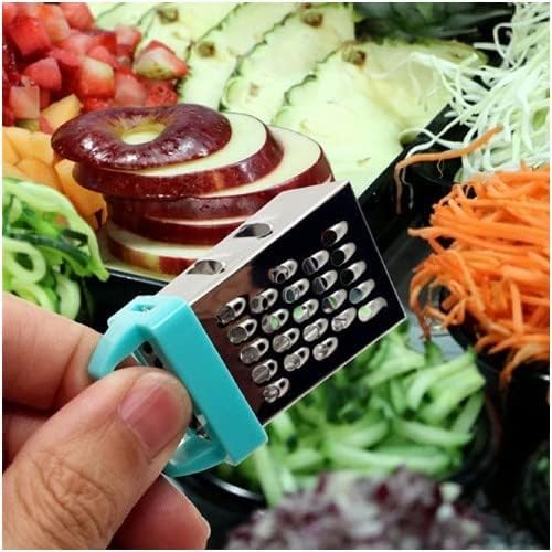 Mini Garlic Grater, Stainless Steel Cheese Ginger Vegetable Spices Small Grater for Kitchen