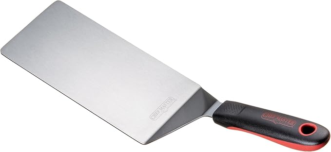 Chef Master 90280 High Heat Turner Spatula, 8" x 4" Blade | Heat Resistant Handle | Slip Resistant Grip | Dishwasher Safe
