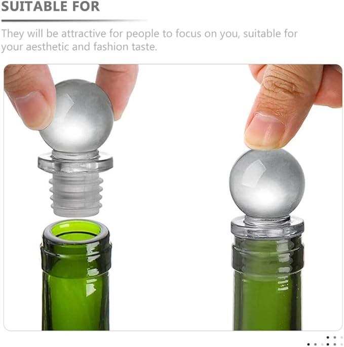 UPKOCH 24pcs Glass Stoppers for Wine Perfume Convenient Sealing Caps Portable Versatile Design Great for Home Decor Freshness Maintenance for Bottles