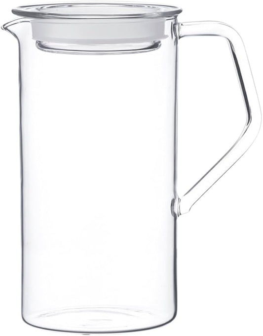 KINTO CAST 21676 Water Jug, 25.5 fl oz (750 ml), Heat-resistant Glass, Microwave and Dishwasher Safe
