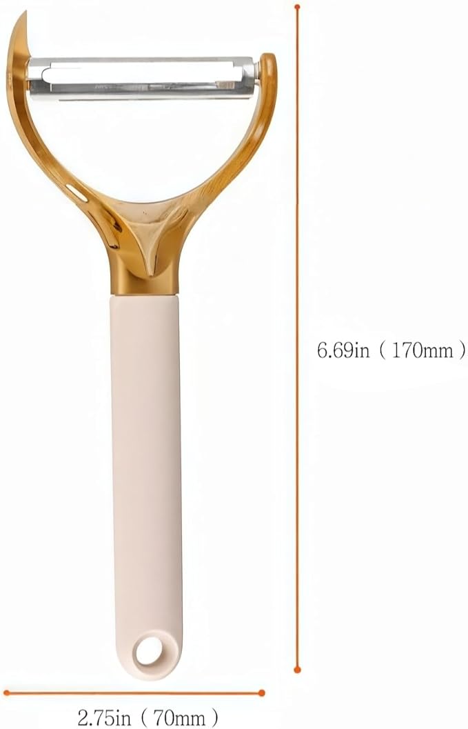 Chef Premium Vegetable Peeler Vegetable for kitchen Carrot Potatoes Fruit Peeler Y-Shaped Peelers Multifunctional Kitchen peeler (Beige)