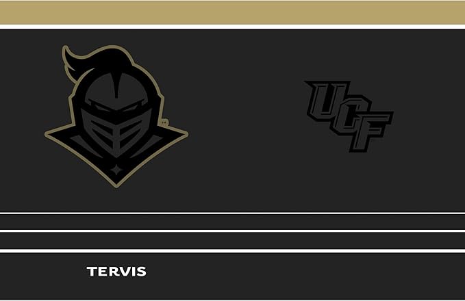Tervis Traveler UCF Knights - Night Game Triple Walled Insulated Tumbler Travel Cup Keeps Drinks Cold & Hot, 30oz Straw Lid, Stainless Steel