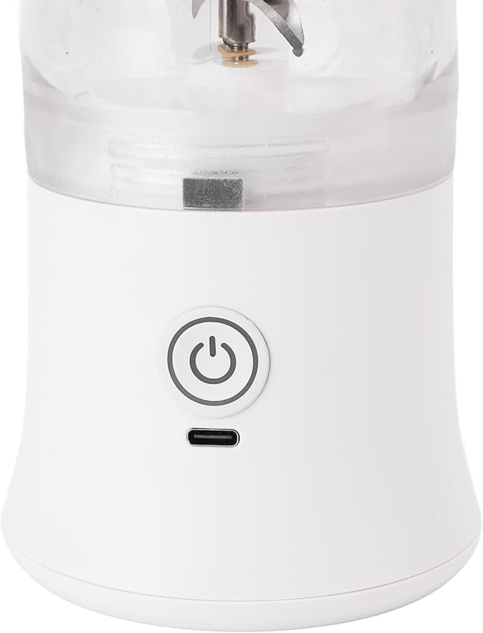 Portable Blender, 600ml 18000RPM USB C Rechargeable Mini Juicer Cup with Stainless Steel Blades and RGB Light, for Travel Gym Outdoor Sports