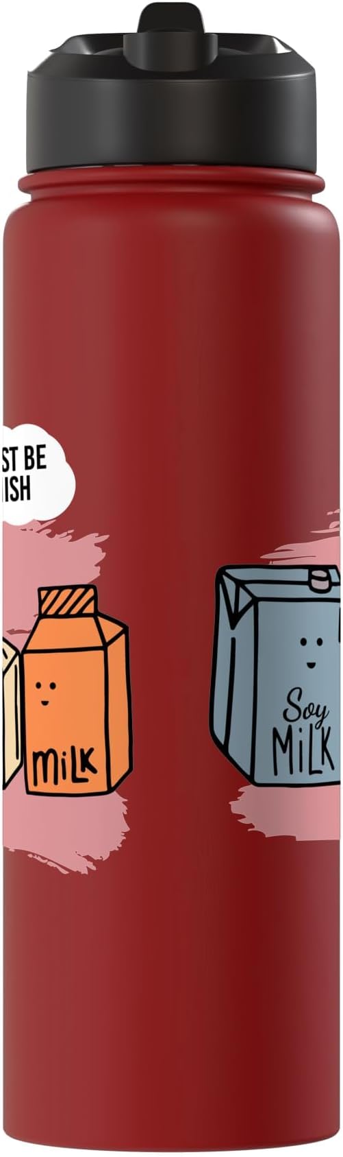 He Must Be Spanish I Milk Soy Milk Milk Carton Fun Soy Stainless Steel Insulated Water Bottle